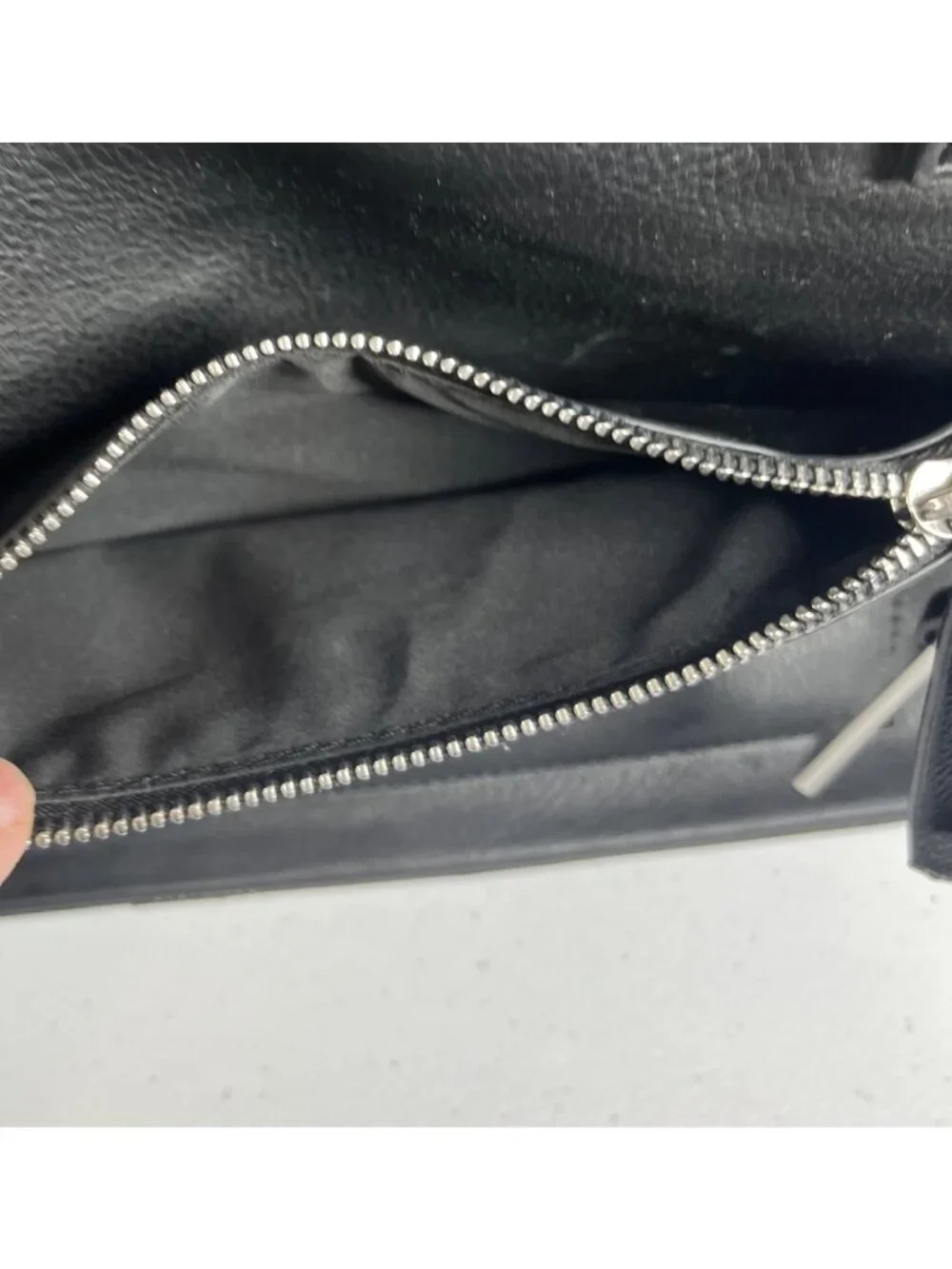 Nine West Tote Laptop Bag Purse Black Zipper Pockets Office Business